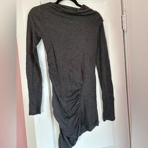 Leith Ruched Long Sleeve Bodycon Dress XS